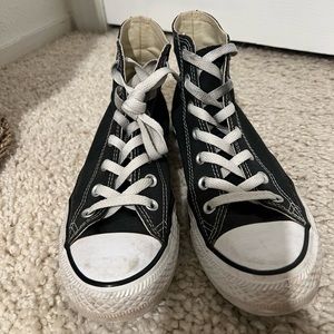 Black and White High Top Converse